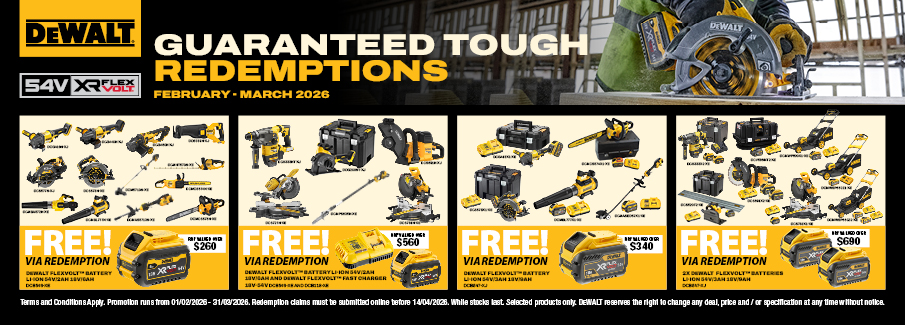 DEWALT FLEXVOLT Redemptions Feb-Mar 2026 DEWALT FLEXVOLT Redemptions Feb-Mar 2026
